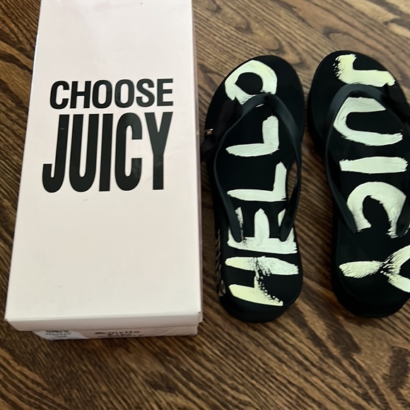 hello Juicy flip-flops with Bow and gold emblem - Picture 5 of 8